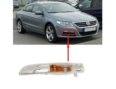 PER VW PASSAT CC 2008 - 2012 NUOVO RIPETITORE INDICATORE DI DIREZIONE LATERALE PARAURTI ANTERIORE DESTRO - Immagine 1 di 2
