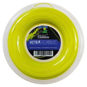 Weiss Cannon ULTRA CABLE 17 1.23mm (neon yellow) 660ft 200m Tennis String Reel - Picture 1 of 1