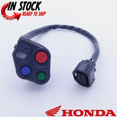 JUEGO DE INTERRUPTORES INDICADORES Y PARADA MOTOR HONDA IZQUIERDA 2021-2025 CRF450R RWE RX OEM NUEVO Foto 1 de 4