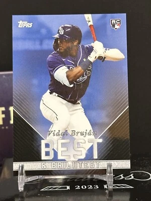2022 Topps X Wander Franco - Vidal Brujan Best & Brightest Blue 18/50 Tampa Rays - Image 1 of 2