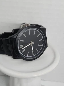 George Uhr Herren Quarz Lack Armbanduhr braucht eine Batterie weiße römische Zeiger - Bild 1 von 15