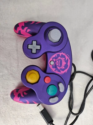Rivals of Aether Clairen Nintendo Gamecube Custom Controller & Nyko Adapter - Image 1 of 4