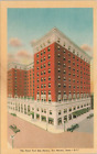 Linen PC * Des Moines Iowa Street View Hotel Fort Des Moines Advertising 1940s