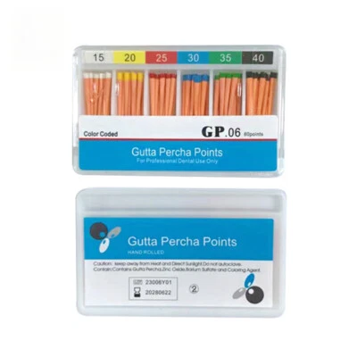 Dental Absorbent Paper Points&Gutta Percha Point 15-80# F# Taper 0.02/0.04/0.06 - Image 1 of 4