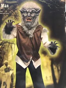 Child Wolf Man Werewolf Costume Size M(8-10) - Picture 1 of 4