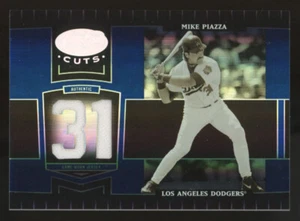 2004 Leaf Certified Cuts Mike Piazza Blue Jersey Number Patch /31 #212 - Picture 1 of 2