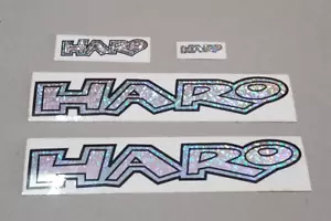 Vintage Old School HARO BMX Stickers Crystal Shine NOS Light Green - Picture 1 of 4