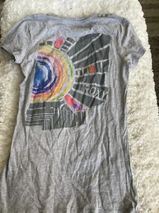Roxy big girl sz. M gray logo design tee. Cute, fun - Picture 1 of 9