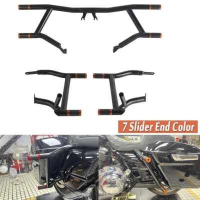 Barra de choque protectora de alforja para Harley Touring CVO Street Glide FLHXSE Road Glide Foto 1 de 4