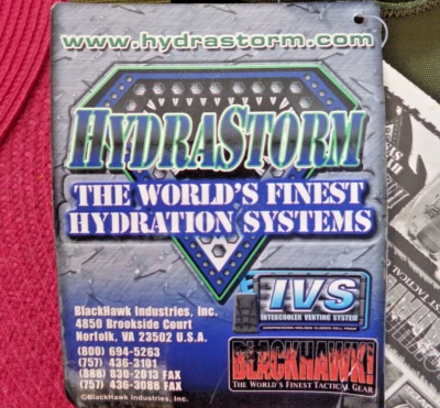 NWT- Blackhawk Hydrastorm Torrent Extreme Hydration Pack 6901 3L 100 oz OD Green - Image 1 of 4