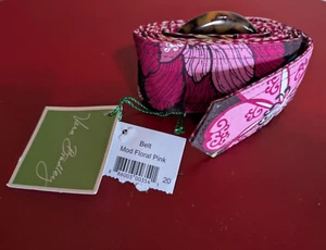 Vera Bradley Mod Floral Pink Reversible Belt - Picture 1 of 3
