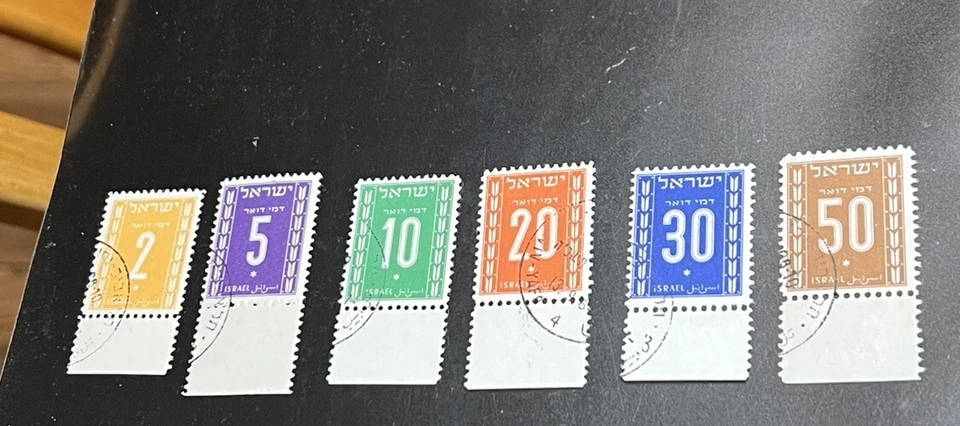 Israel Scott #J6-11 1949 2do juego de pestañas completas usado! Foto 1 de 1