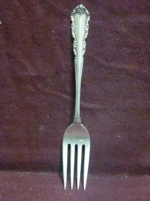 Tenedor de ensalada Sterling Wallace SHENANDOAH 6 1/4" 37 g sin monograma   Foto 1 de 4