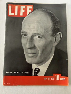 Life Magazine July, 17, 1939, Halifax, WIZARD OF OZ, Scarlett O'Hara - Image 1 of 4