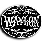 Waylon Jennings Country Music Vinyl Sticker Decal 5x4