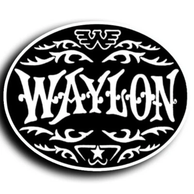 Waylon Jennings Country Music Vinyl Sticker Decal 5x4