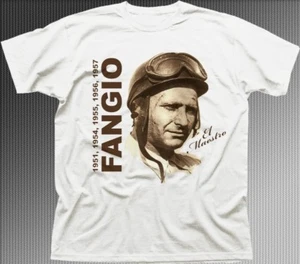 FANGIO JUAN MANUEL CAR RACING LEGEND Grand Prix F1 Formula 1 tshirt 9464 - Picture 1 of 2