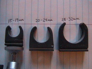 1/4"-20 Bullet Camera Holder Tube Cam Pinch Clamp Mount 15-19mm For Helmet Cam - Picture 1 of 1