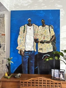 Contemporary Urban Mixed Media Painting. Bold Colours, Cultural Representation - Picture 1 of 10