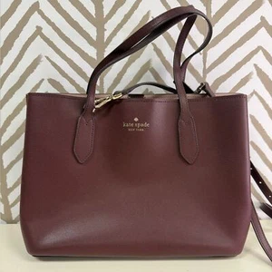 Kate Spade Harper Medium Satchel in Cherrywood with Crossbody Strap - Picture 1 of 8