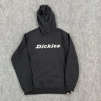 Sudadera con Capucha Dickies Para Hombre Mediana Negra Logo Pullover Polar Canguro Bolsillo Foto 1 de 4