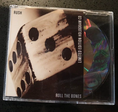 RUSH "Roll the Bones" CD - LIMITED EDITION HOLOGRAM VERSION - 3-Track Maxi-Disc - Image 1 of 4