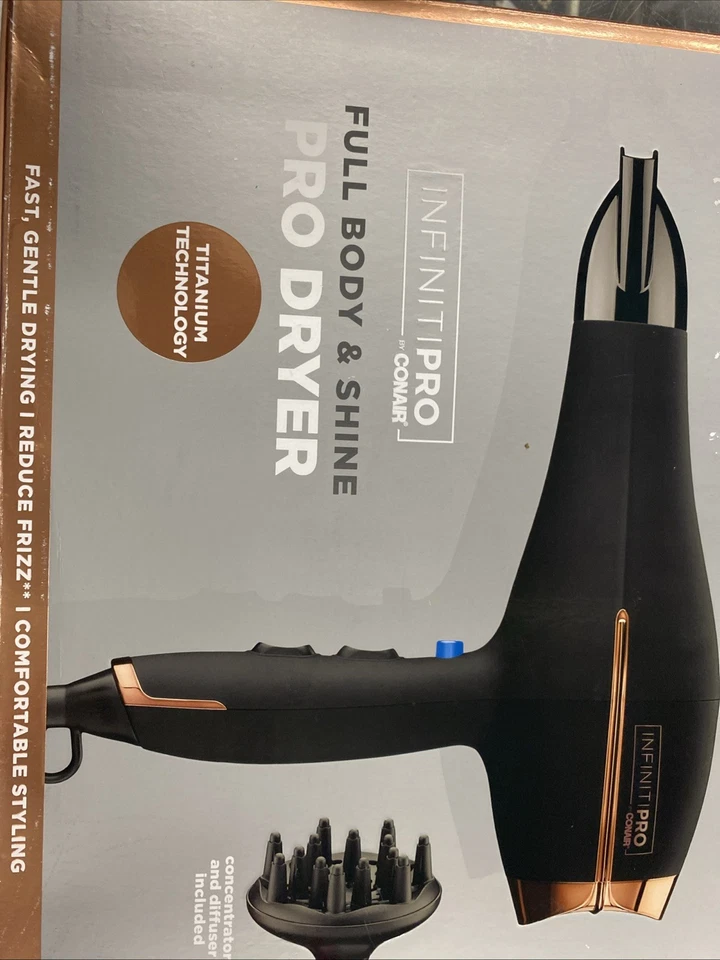 Infinitipro by Conair Full Body & Shine Pro Dryer Titanium Technology