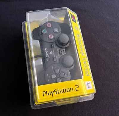 Sony PlayStation 2 PS2 DualShock 2 Controller Black SCPH-10010 Brand New Sealed - Image 1 of 4