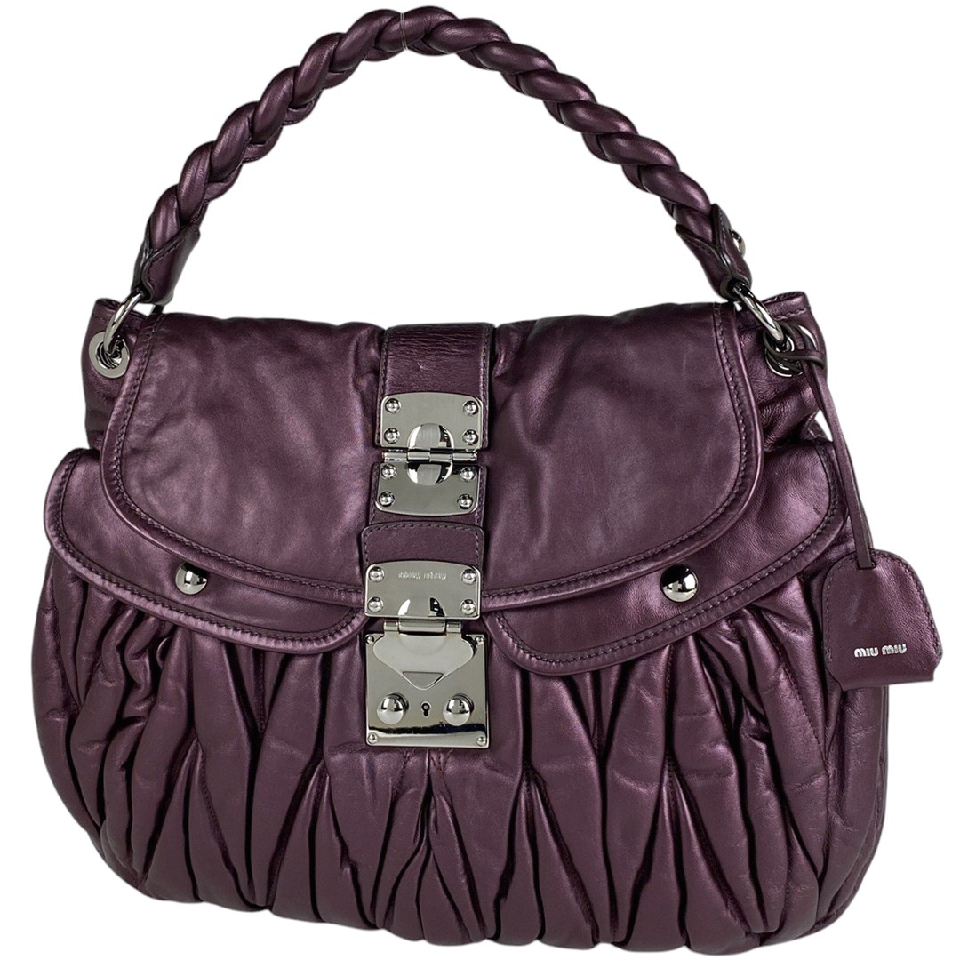 miu miu キルティングバッグ パープル miu miu キルティングバッグ パープル パープル（紫）系 MiuMiu