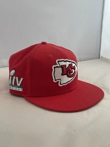 2019 Kansas City Chiefs New Era Chrome Logo Super Bowl LIV Champions 7 3/8 - Picture 1 of 4