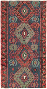 Traditional Vintage Hand-Knotted Carpet 5'9" x 11'1" Wool Area Rug - Picture 1 of 9
