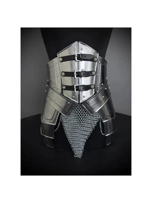 Corsé de metal medieval armadura: falda de cota de malla SCA LARP Halloween Cosplay regalo Foto 1 de 4