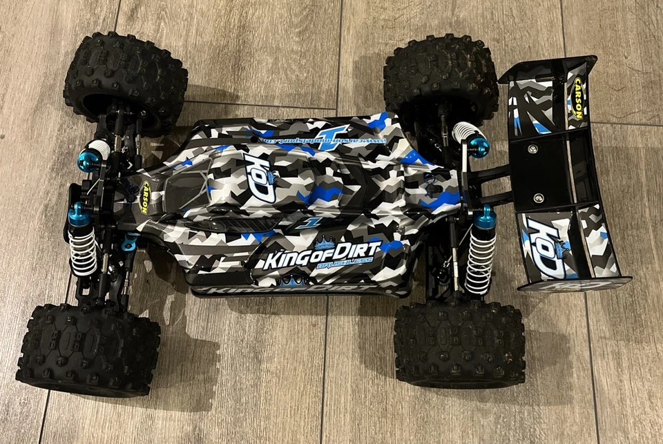 1:8 King of Dirt Buggy 4S BRUSHLESS + 2x LiPo 5000 mAh 100% RTR 80Km/h Carson RC - Bild 1 von 4