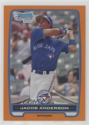 2012 Bowman Chrome Prospects Orange Refractor /25 Jacob Anderson #BCP83 - Image 1 of 2