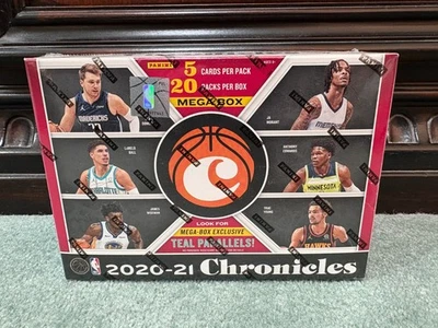 2020-21 Chronicles Panini NBA Mega Box (100 cards) - NEW, sealed - Image 1 of 3