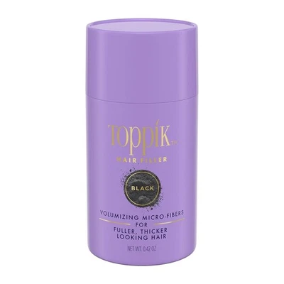 Relleno de cabello Toppik NEGRO microfibras voluminizadoras más grueso 0,42 oz nuevo Foto 1 de 4