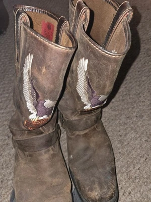 Bota de cuero Harley-Davidson Darren.   Diseño de arnés. Foto 1 de 4