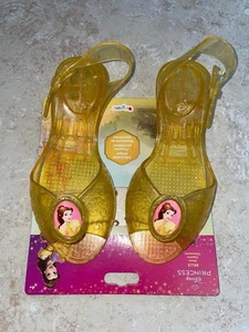 NIÑAS DISNEY BELLE BELLEZA Y BESTIA GELATINA ZAPATOS DISFRAZ JUEGO VESTIDO DG59289 - Imagen 1 de 3