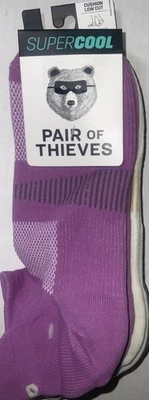Pair of Thieves Cushion LOW CUT socks 3 pr COLORS cushioned ankle & Arch support - Image 1 of 4