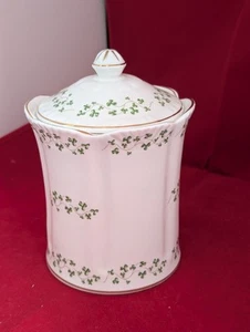 Royal Tara Shamrock Lidded Canister - Picture 1 of 6