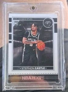 2024-25 NBA Hoops Stephon Castle Rookie RC   234 San Antonio Spurs  Guard Uconn  - Picture 1 of 2