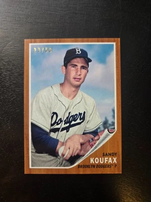 2020 Topps Transcendent VIP Party Through The Years Sandy Koufax 1962 #/50 - Image 1 of 2
