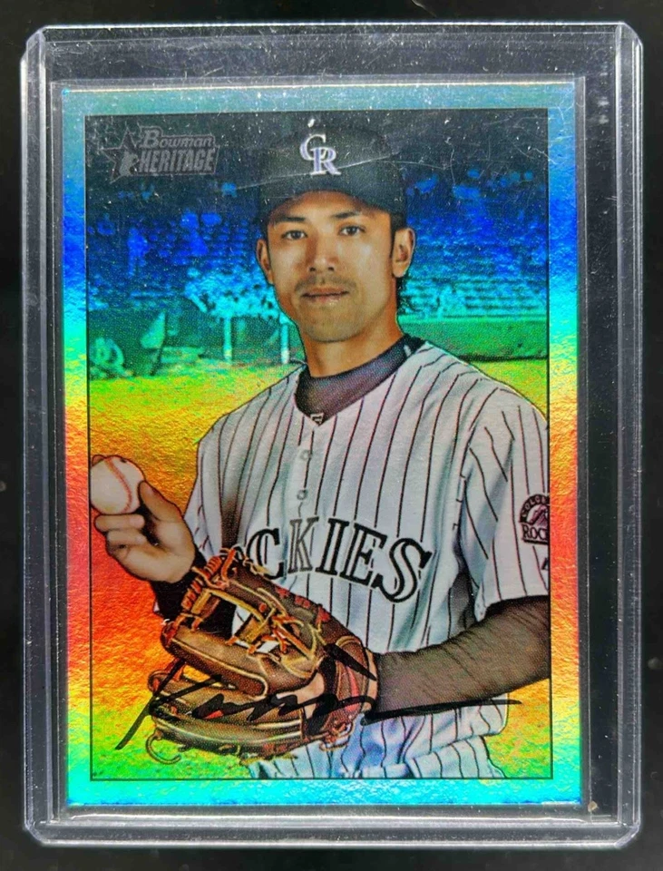 2007 Bowman Heritage Kazuo Matsui Rainbow Foil #174 Rockies - Image 1 of 2