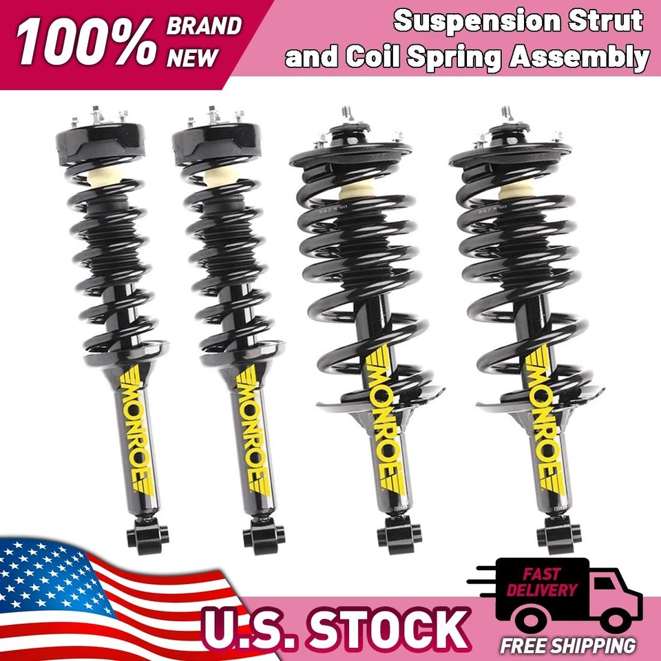 Front Rear Struts w/ Coil Springs for 2005-2007 2008 2009 Land Rover LR3 4.4L - Image 1 of 4