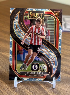 Tyler Dibling 2024-25 Panini Select EPL #147 Winter Camo Prizm /49 Rookie RC - Image 1 of 2