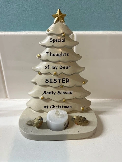 SISTER - Christmas Tree Grave Graveside Memorial Ornament Tribute - Image 1 of 1