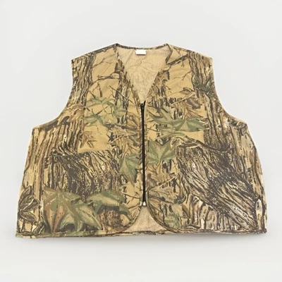 Vtg Realtree Camo Full Zip Hunting Vest USA Made Men’s 2XL - Image 1 of 4