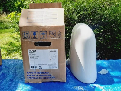 Toto HT242 Cotton Supreme Wall Mount Lavatory Shroud with Hardware Screws *NEW* - Image 1 of 4