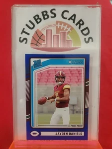 2024 Donruss #389 Jayden Daniels Press Proof Blue - Bild 1 von 2