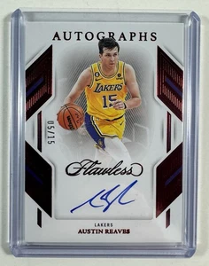 2022-23 Panini impecable Austin Reaves rojo rubí automático #’d 5/15 FA-ARV Lakers - Imagen 1 de 2